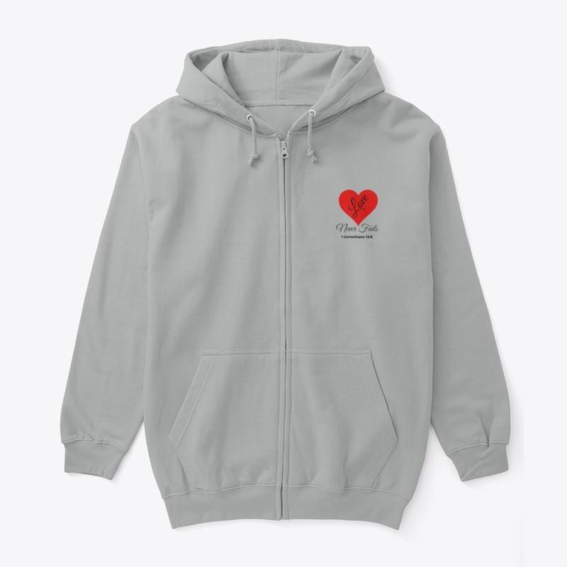 Love Never Fails  Unisex Shirt, Hoodie  